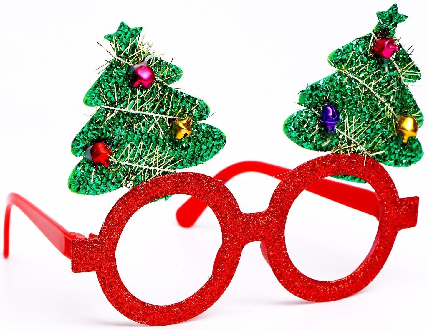 Карнавальные очки «Ёлочки» МИКС