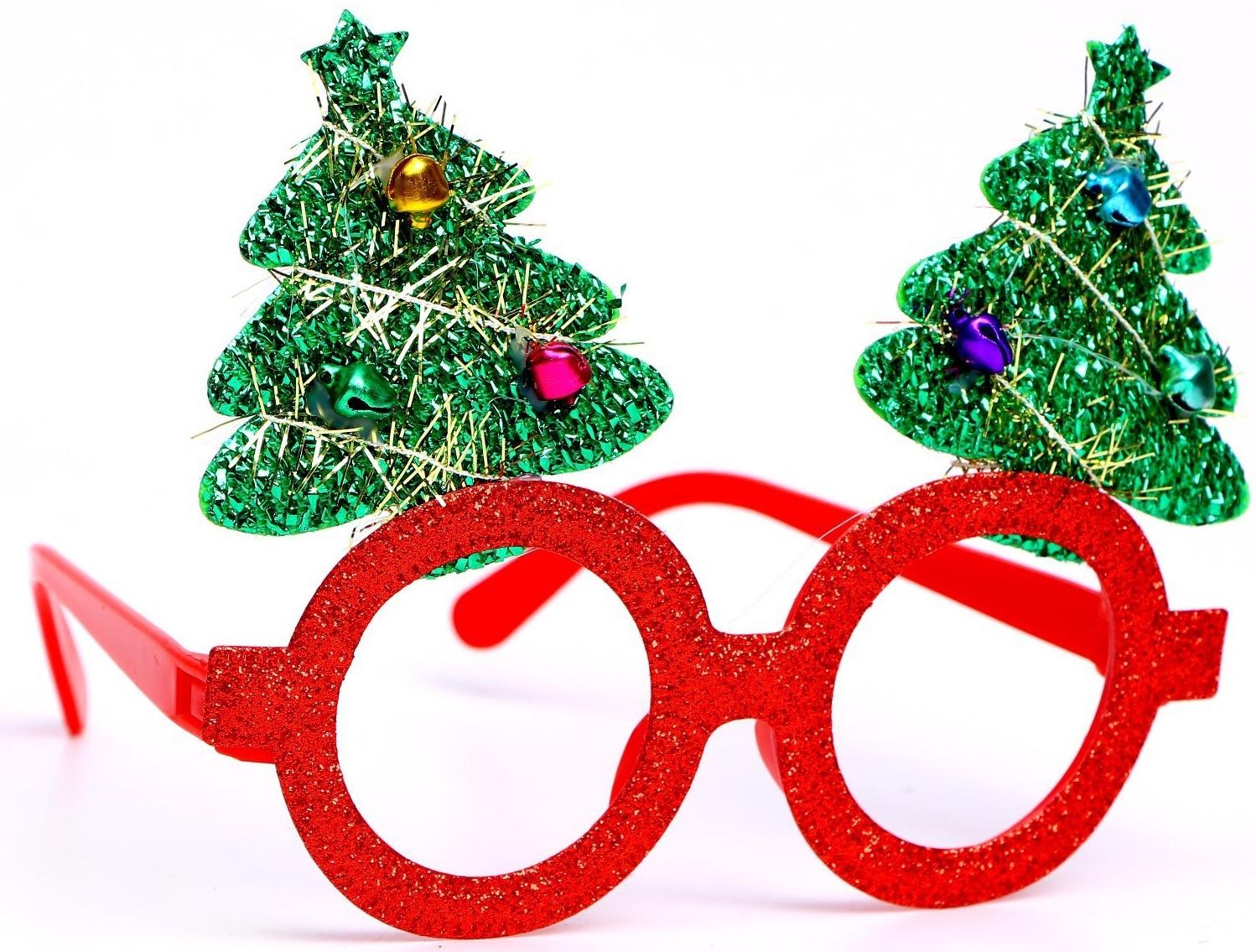 Карнавальные очки «Ёлочки» МИКС