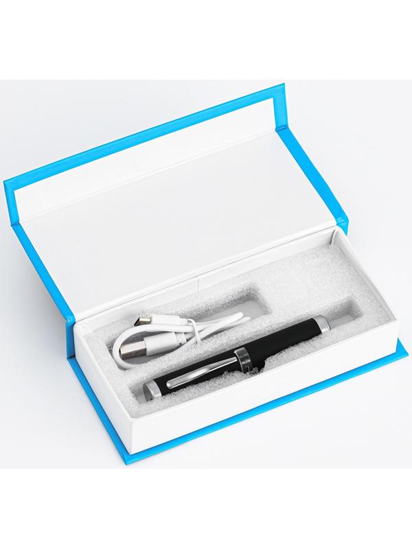 Лазерная указка 532 нм, 500 мАч, дальность 1 км, microUSB, зеленый луч