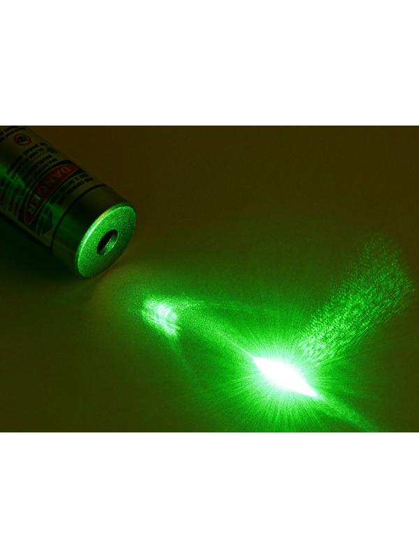 Лазерная указка 532 нм, 500 мАч, дальность 1 км, microUSB, зеленый луч