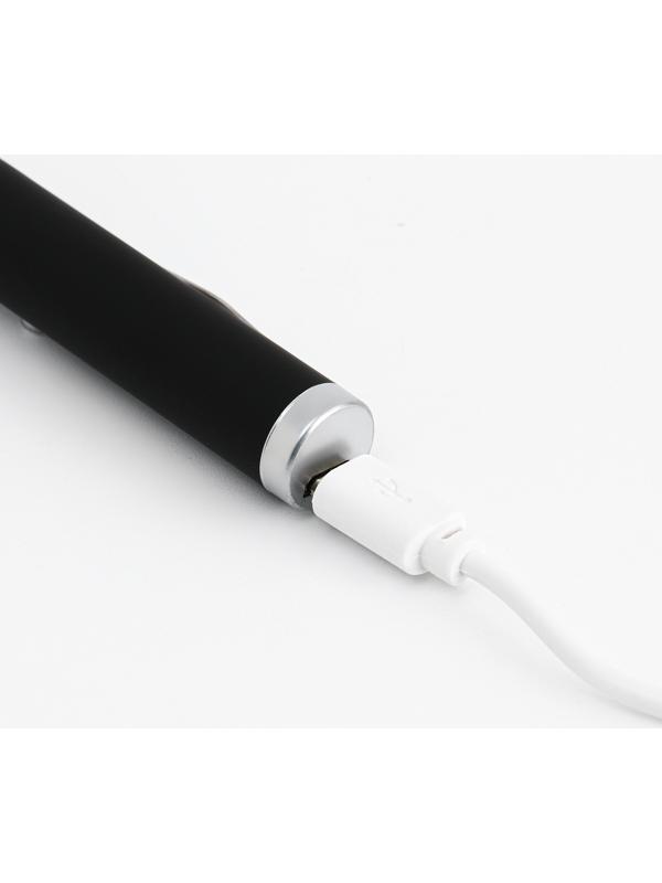 Лазерная указка 532 нм, 500 мАч, дальность 1 км, microUSB, зеленый луч