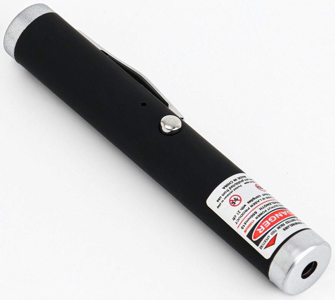 Лазерная указка 650 нм, 500 мАч, дальность 1 км, microUSB, красный луч