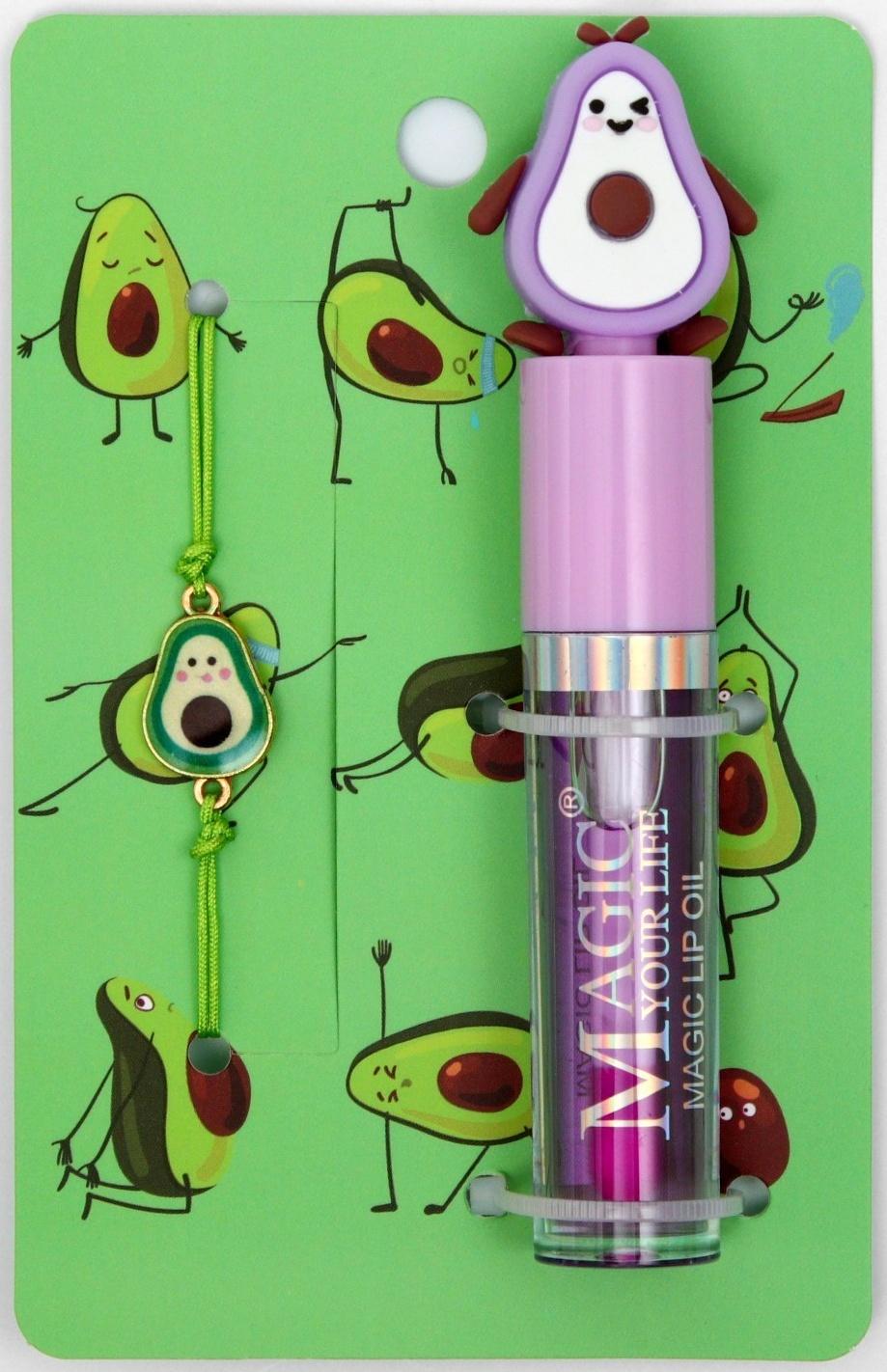 Набор 2 предмета: браслет, блеск для губ 