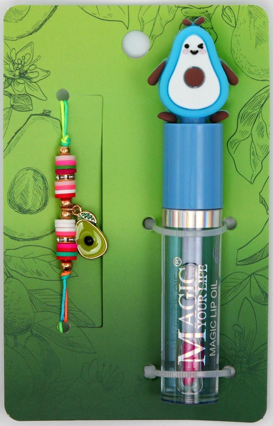 Набор 2 предмета: браслет, блеск для губ 