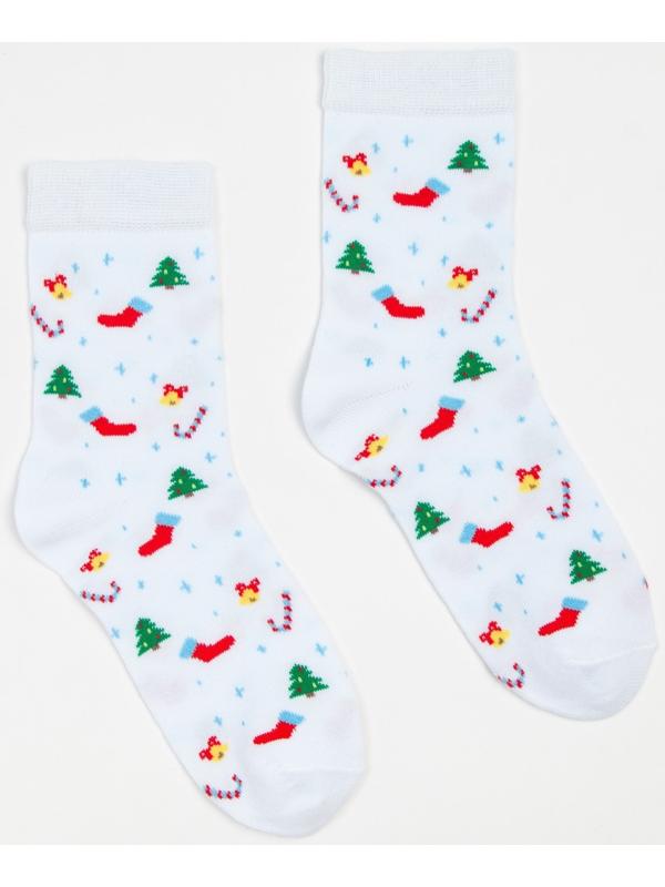 Носки женские, цвет белый, размер 23-25