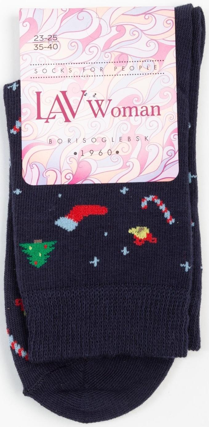 Носки женские, цвет синий, размер 23-25