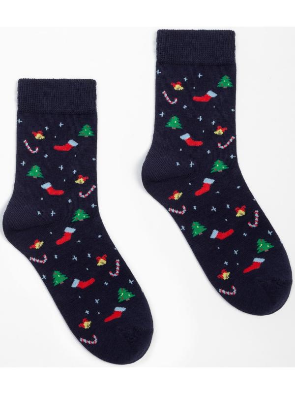 Носки женские, цвет синий, размер 23-25