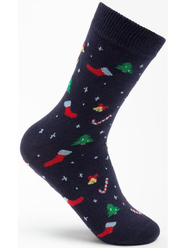 Носки женские, цвет синий, размер 23-25