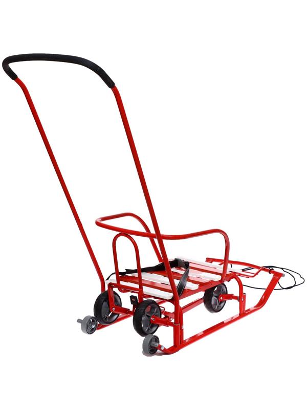 Санки «Тимка 5 универсал», цвет алый