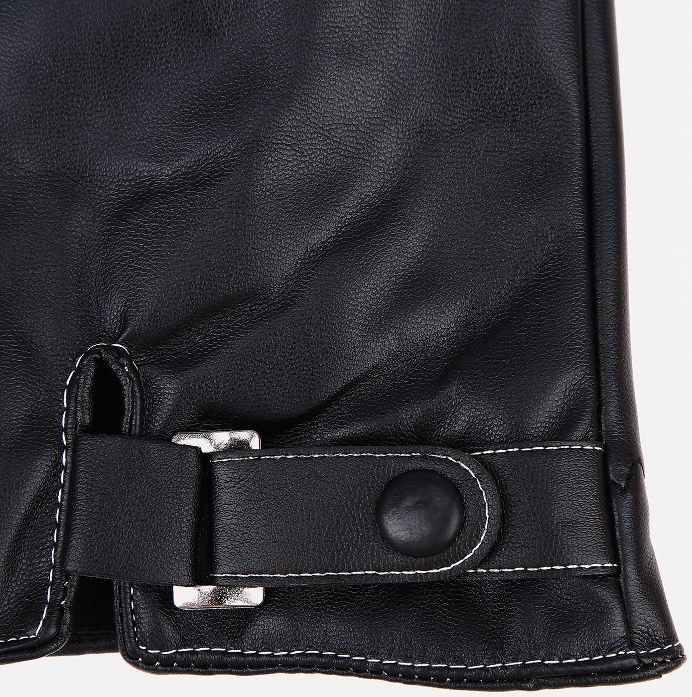 Перчатки мужские, безразмерные, с утеплителем, цвет чёрный