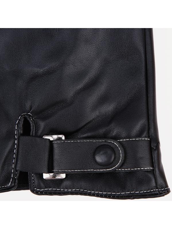 Перчатки мужские, безразмерные, с утеплителем, цвет чёрный