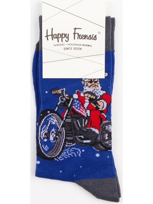 Носки «Байкер», цвет синий, размер 23-27 (38-41)