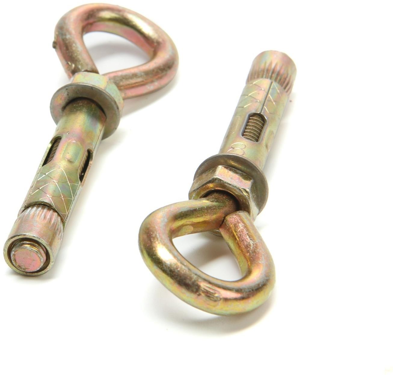 Анкерный болт, с кольцом, оцинкованный, 8х45 мм, 100 шт