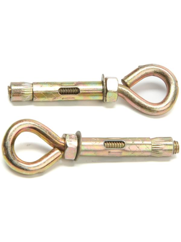 Анкерный болт, с кольцом, оцинкованный, 8х45 мм, 100 шт