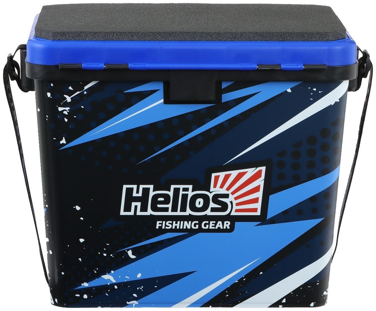 Ящик рыболовный зимний ICE FISHING односекционный синий (HS-IB-19-IFB-1) Helios