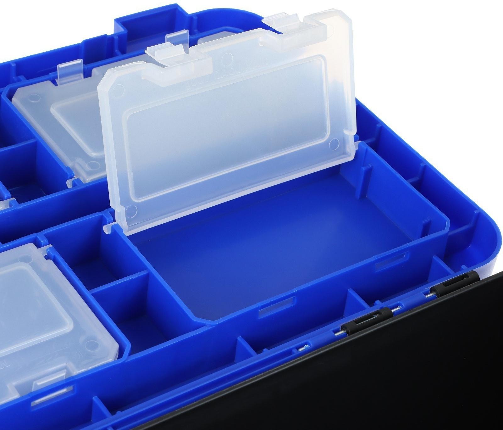 Ящик рыболовный зимний ICE FISHING односекционный синий (HS-IB-19-IFB-1) Helios