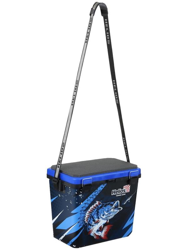 Ящик рыболовный зимний ICE FISHING односекционный синий (HS-IB-19-IFB-1) Helios