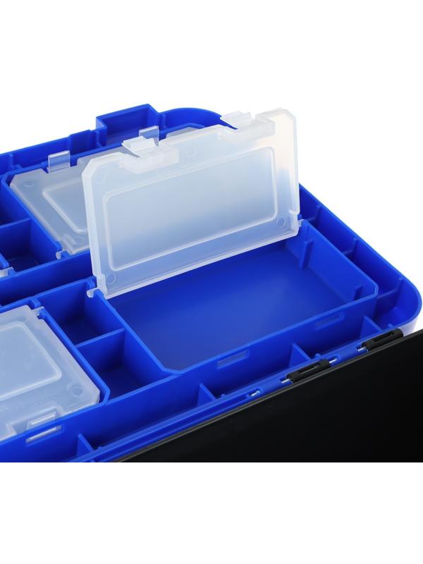 Ящик рыболовный зимний ICE FISHING односекционный синий (HS-IB-19-IFB-1) Helios