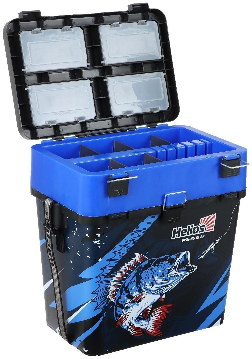 Ящик рыболовный зимний ICE FISHING синий (HS-IB-19-IFB) Helios
