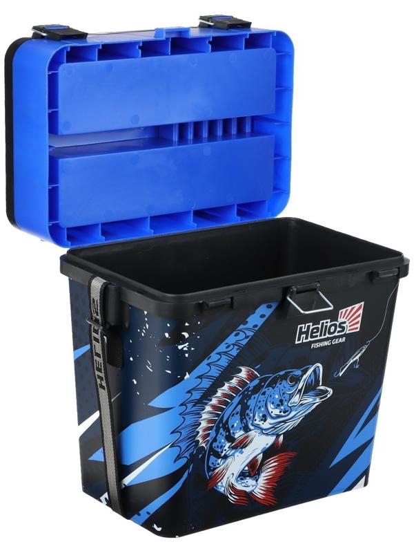Ящик рыболовный зимний ICE FISHING синий (HS-IB-19-IFB) Helios