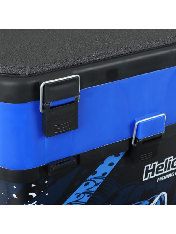 Ящик рыболовный зимний ICE FISHING синий (HS-IB-19-IFB) Helios