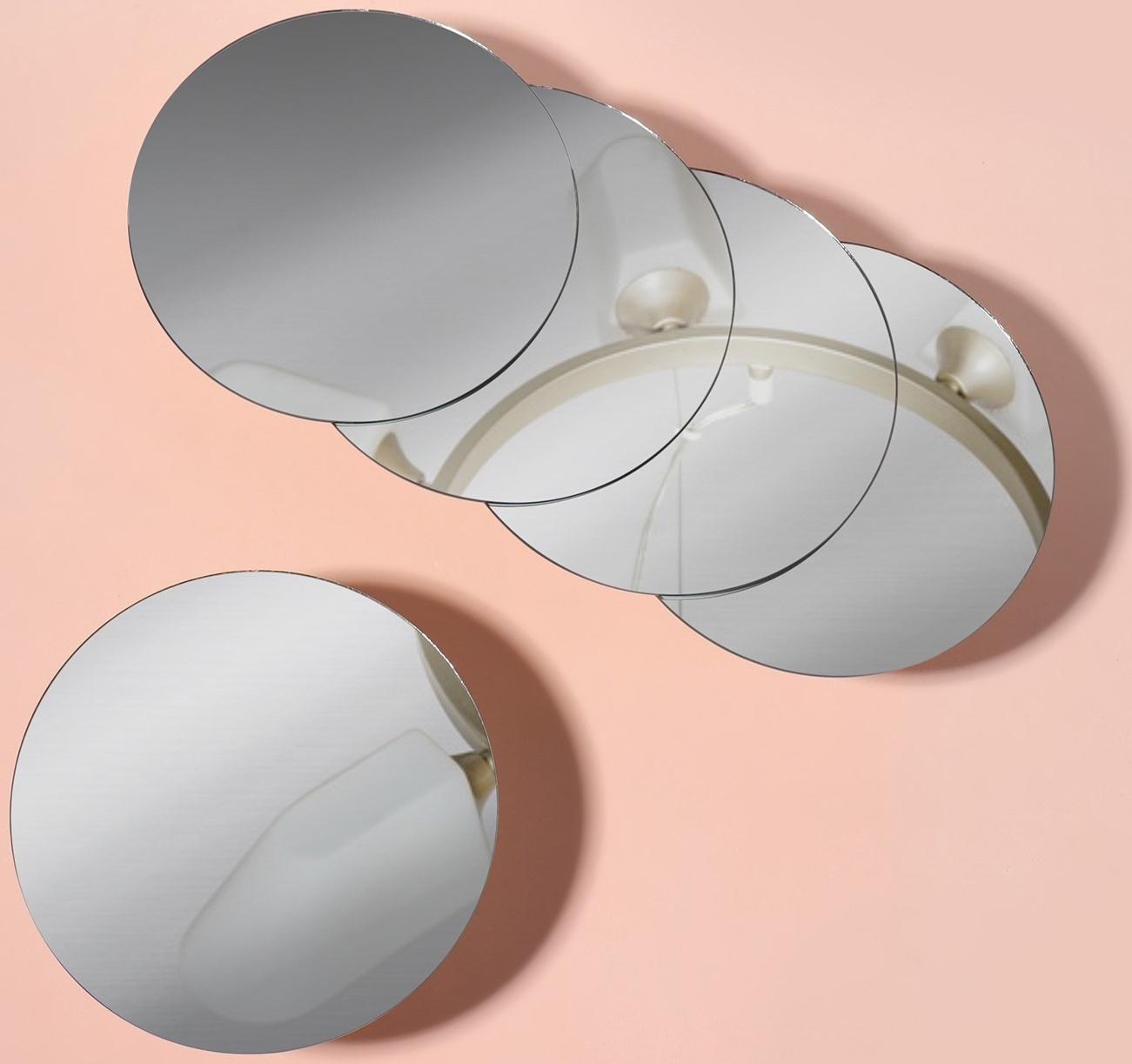 Набор интерьерных зеркал для декорирования, 5 шт, d 22 см