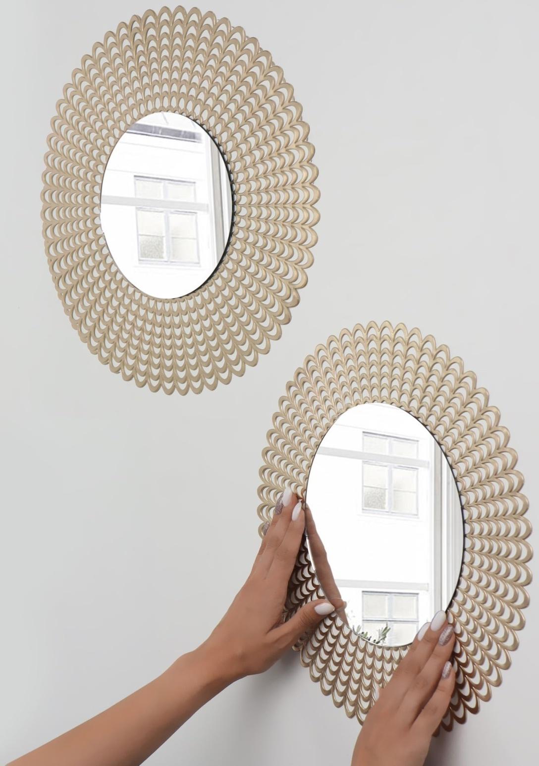 Набор интерьерных зеркал для декорирования, 5 шт, d 22 см