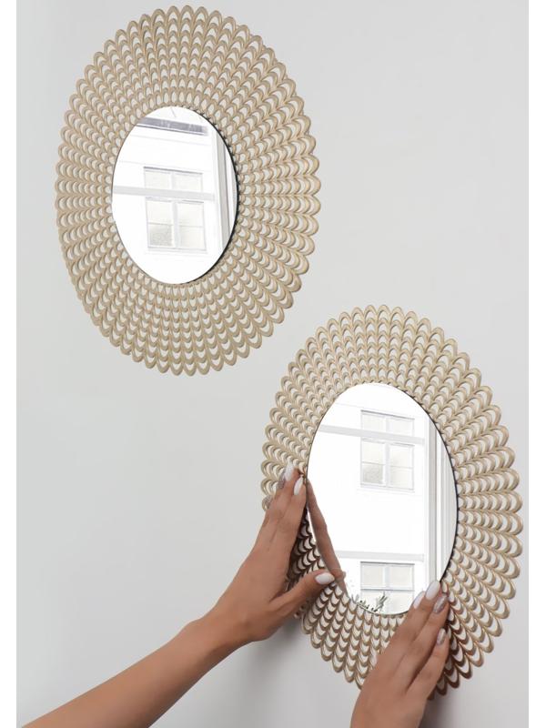 Набор интерьерных зеркал для декорирования, 5 шт, d 22 см