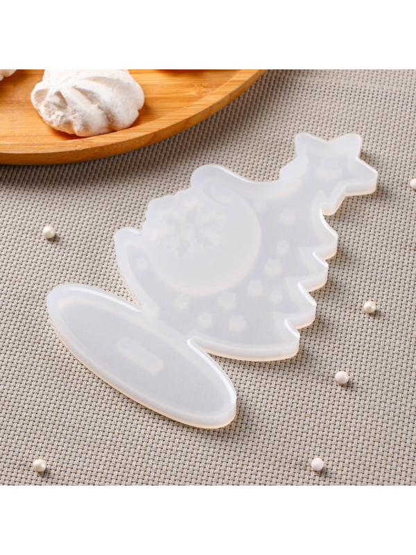 Силиконовая форма «3D Ёлка», 16×9,4 см, цвет прозрачный