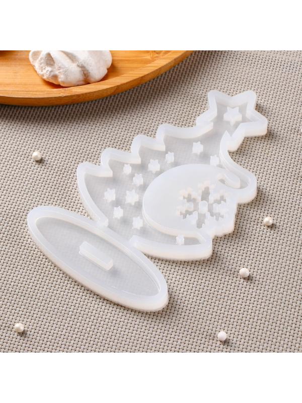 Силиконовая форма «3D Ёлка», 16×9,4 см, цвет прозрачный