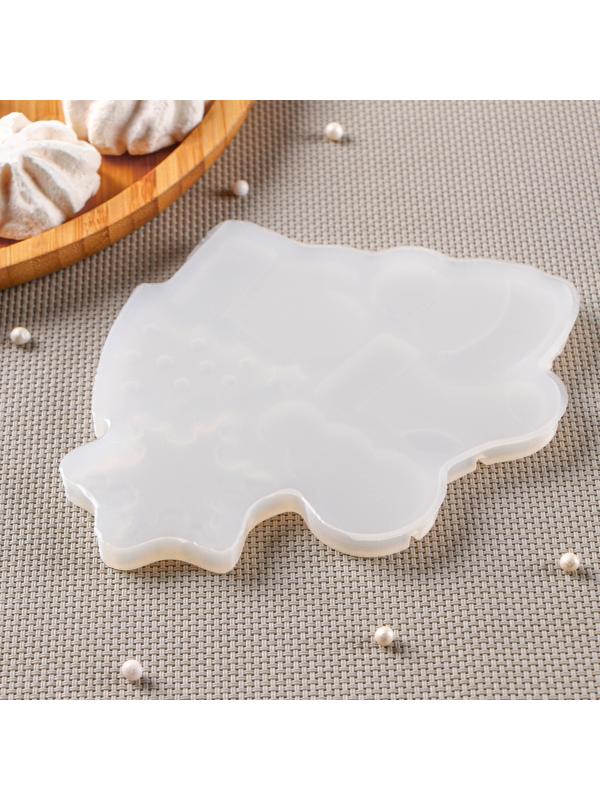 Силиконовый молд для леденцов и шоколада «Новогодние леденцы», 15×13 см, цвет прозрачный