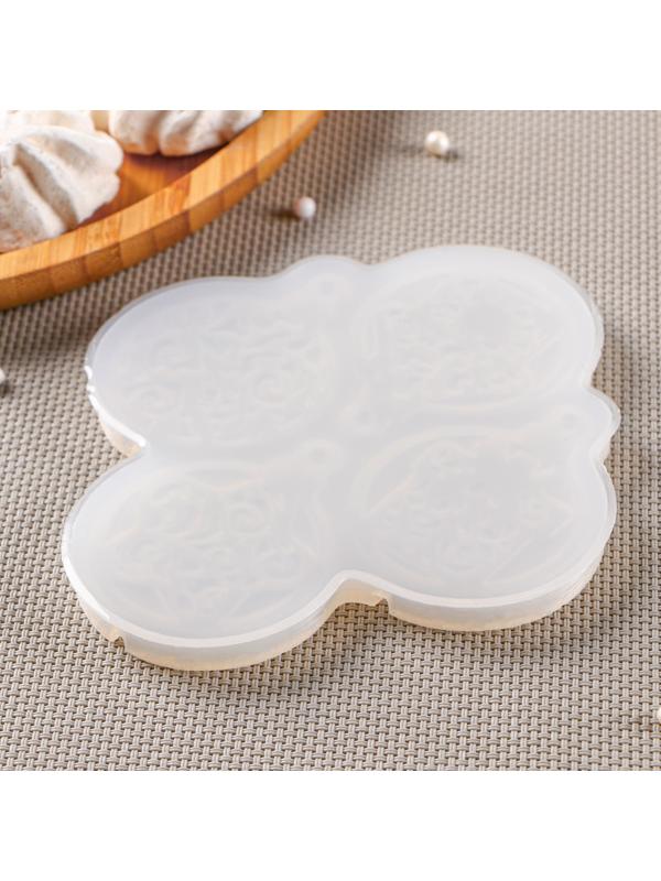 Силиконовый молд для леденцов и шоколада «Шары», 12×12 см, ячейка d=5 см, цвет прозрачный