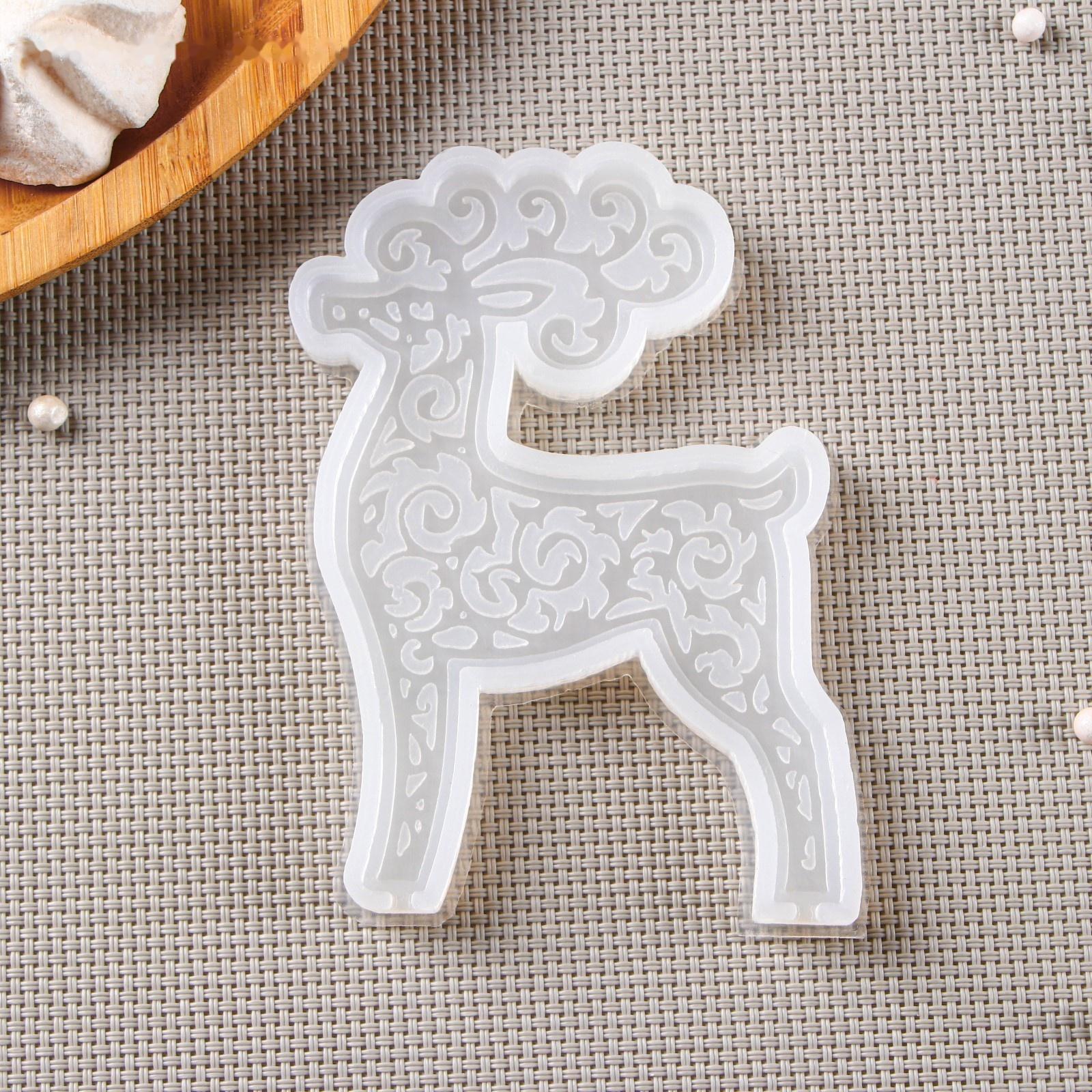 Силиконовый молд «Олень», 11×7,5 см, цвет прозрачный