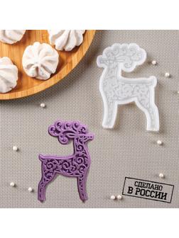 Силиконовый молд «Олень», 11×7,5 см, цвет прозрачный