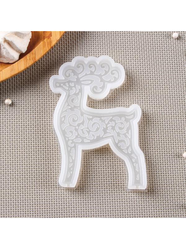 Силиконовый молд «Олень», 11×7,5 см, цвет прозрачный