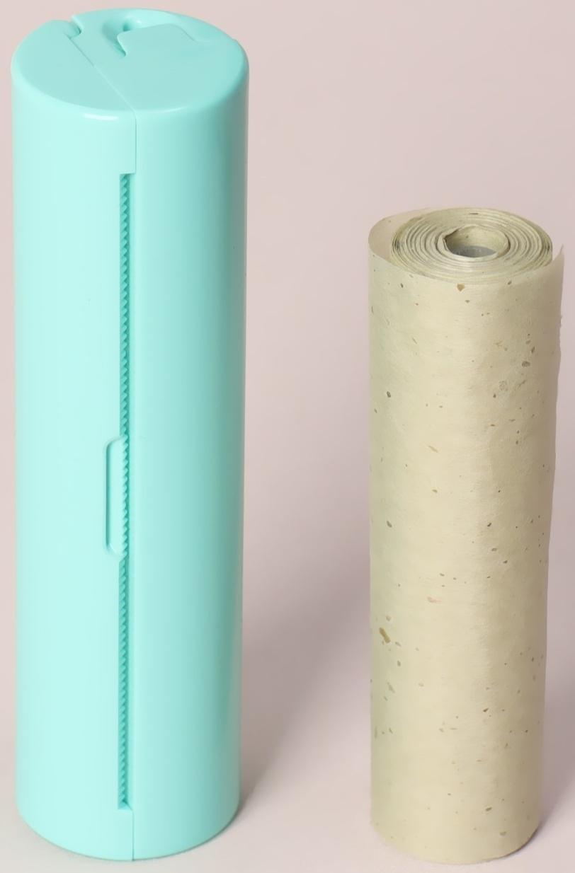 Салфетки матирующие, в рулоне, d = 2,4 × 9 см, 7 м, цвет зелёный