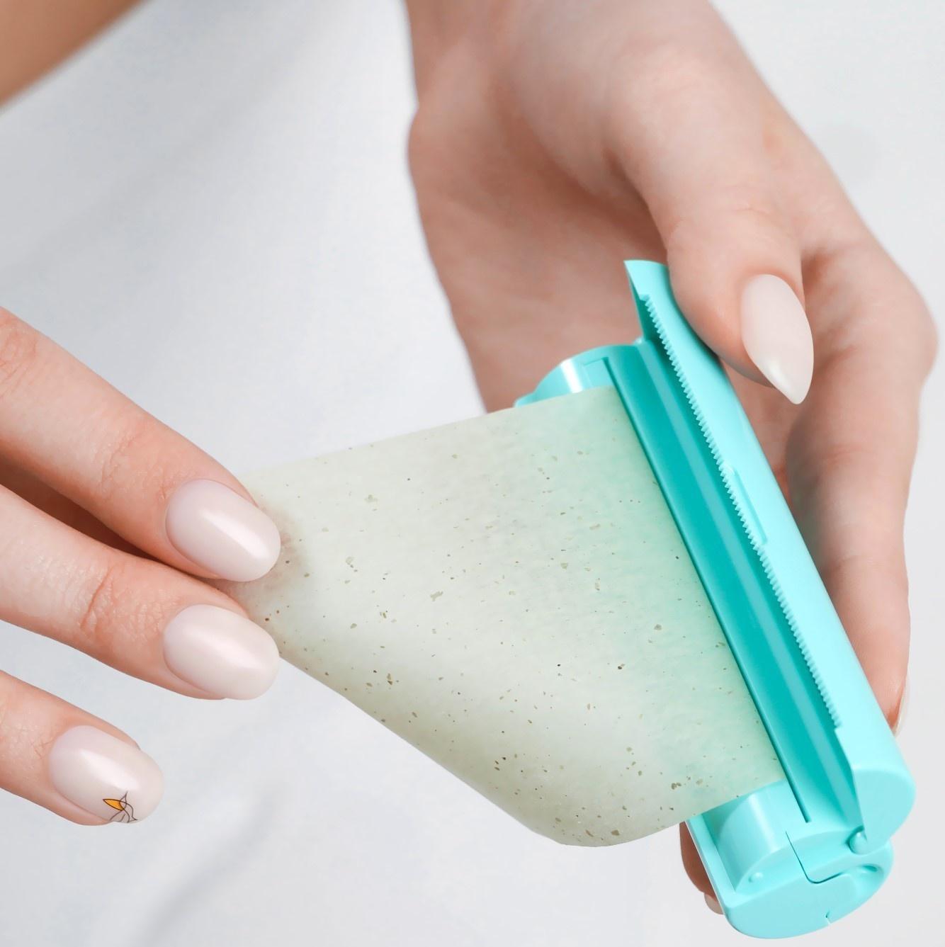 Салфетки матирующие, в рулоне, d = 2,4 × 9 см, 7 м, цвет зелёный