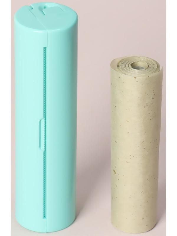 Салфетки матирующие, в рулоне, d = 2,4 × 9 см, 7 м, цвет зелёный