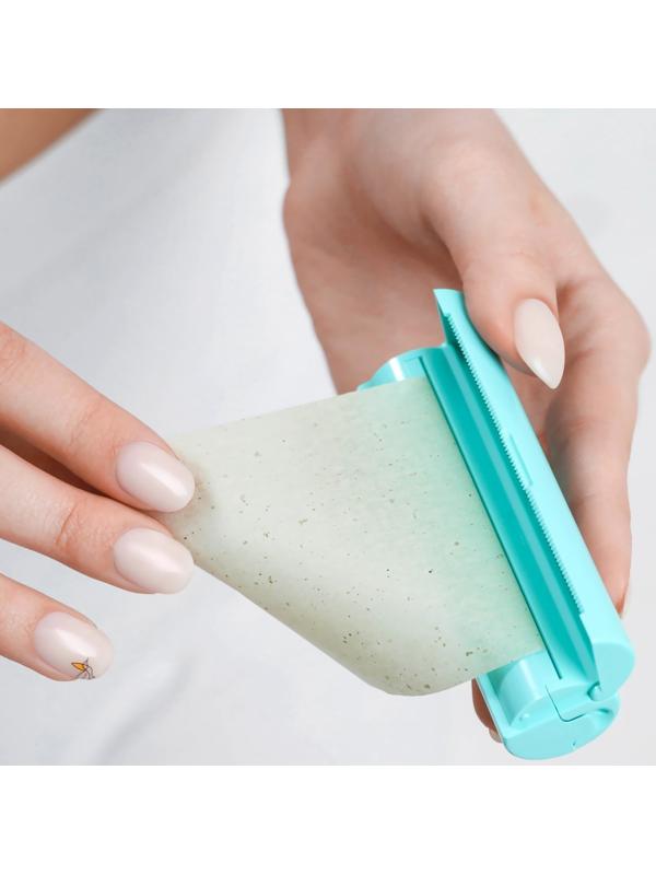 Салфетки матирующие, в рулоне, d = 2,4 × 9 см, 7 м, цвет зелёный