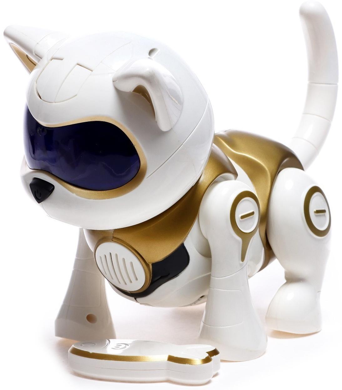 Робот-кошка, интерактивная «Новогодняя Шерри», русское озвучивание, цвет золотой