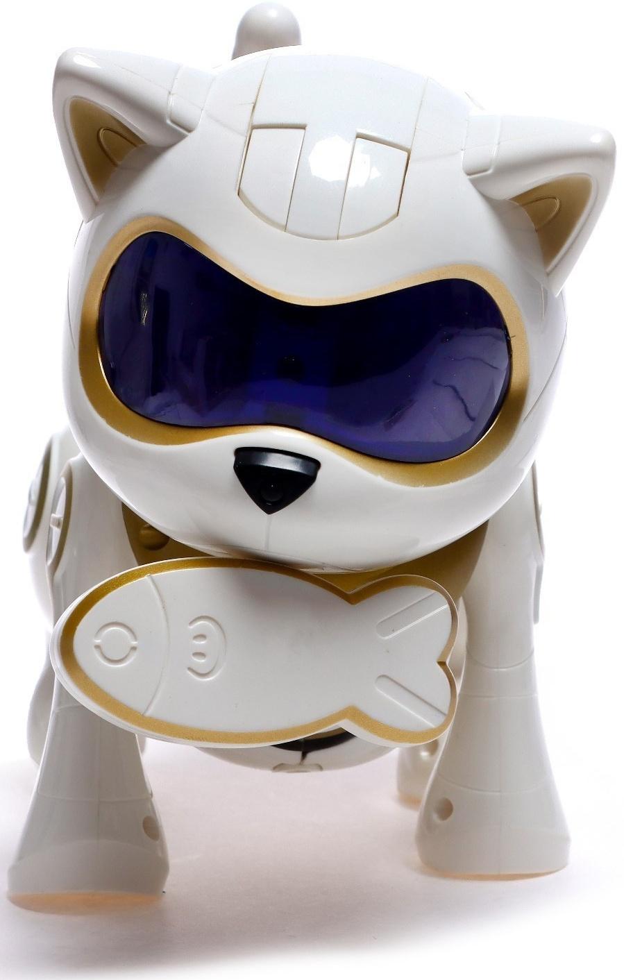 Робот-кошка, интерактивная «Новогодняя Шерри», русское озвучивание, цвет золотой