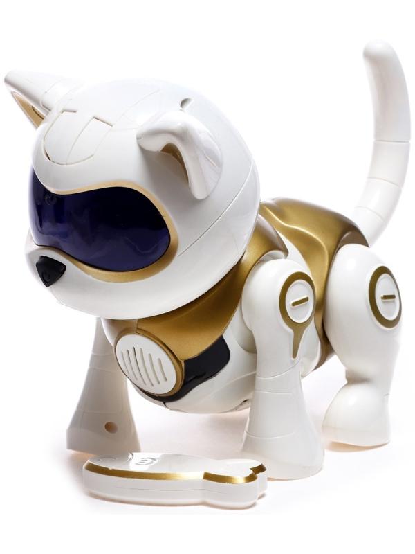 Робот-кошка, интерактивная «Новогодняя Шерри», русское озвучивание, цвет золотой