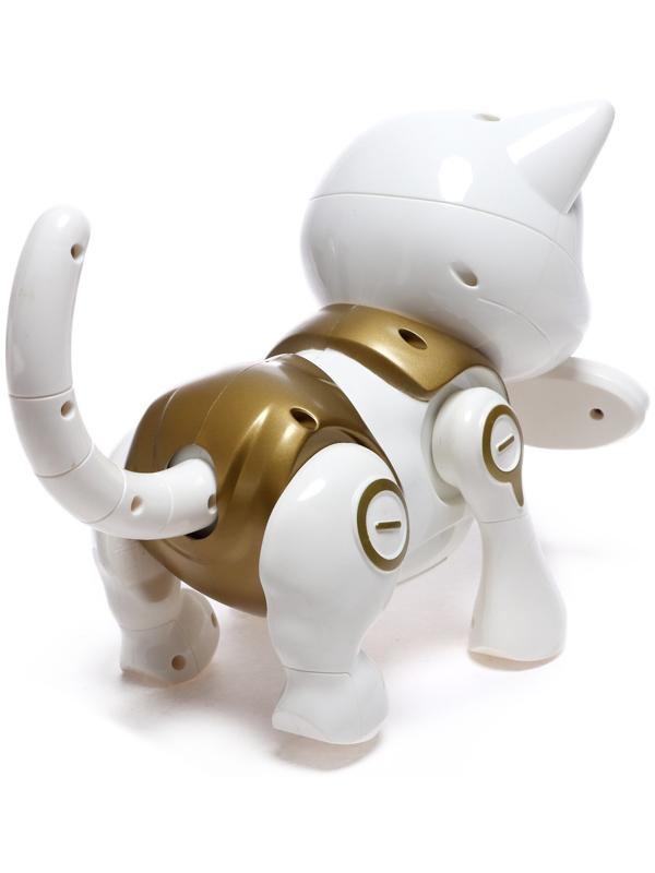 Робот-кошка, интерактивная «Новогодняя Шерри», русское озвучивание, цвет золотой