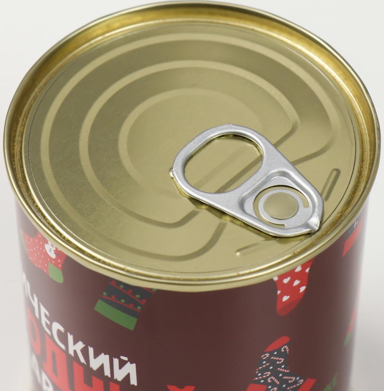 Подарок носки с принтом в банке 