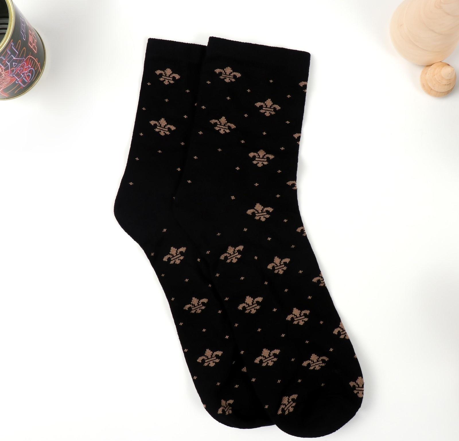 Подарок носки с принтом в банке 