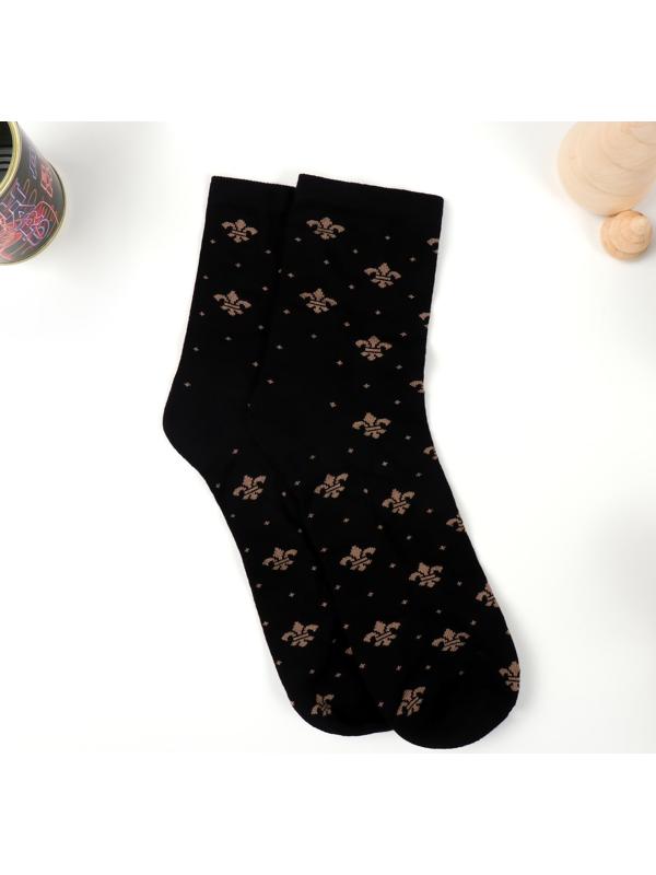 Подарок носки с принтом в банке 