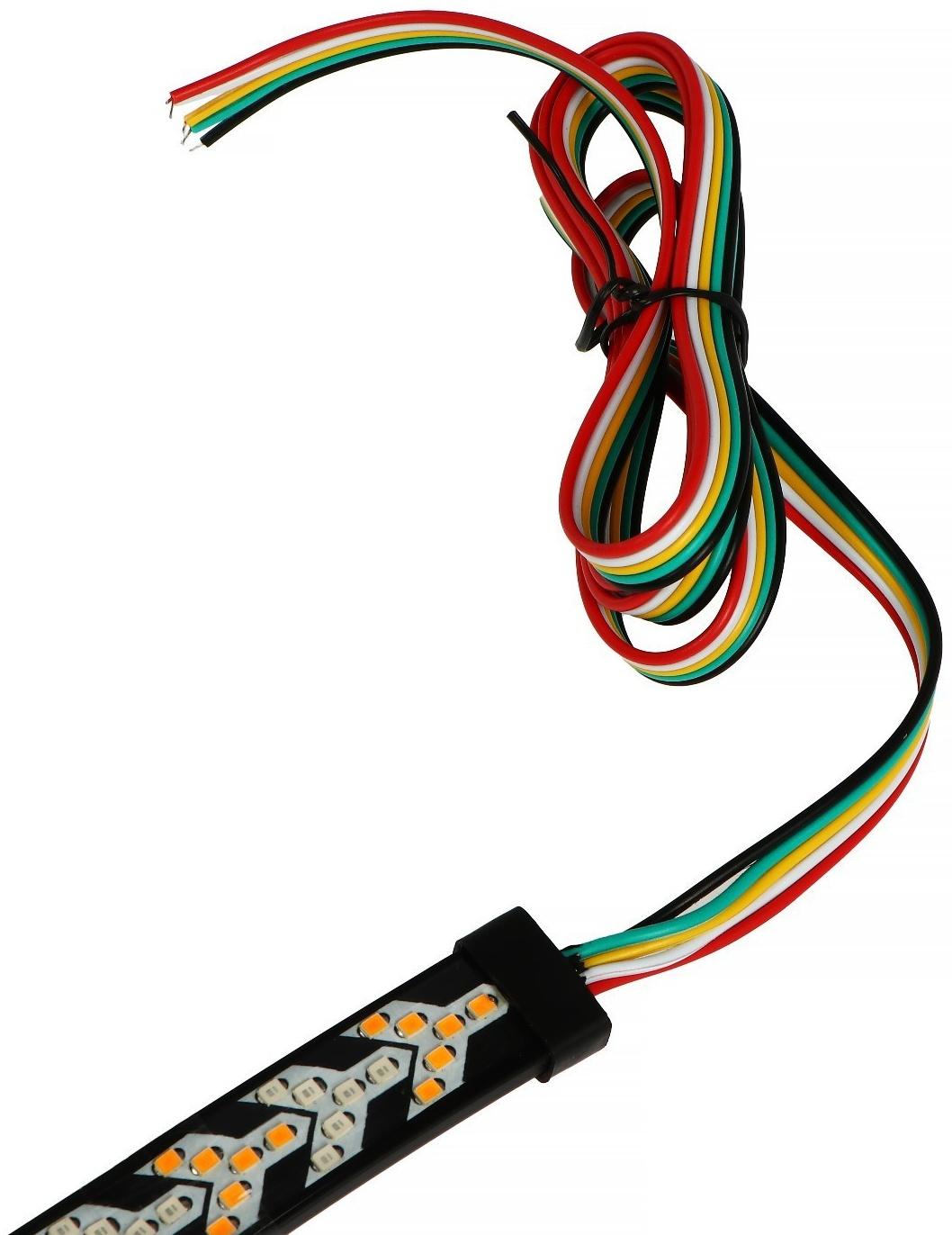 Спойлер на багажник, светодиодный WYD-02-12-24 В, дублирующий задние сигналы, 120 см