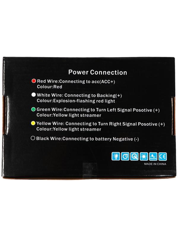 Спойлер на багажник, светодиодный WYD-02-12-24 В, дублирующий задние сигналы, 120 см