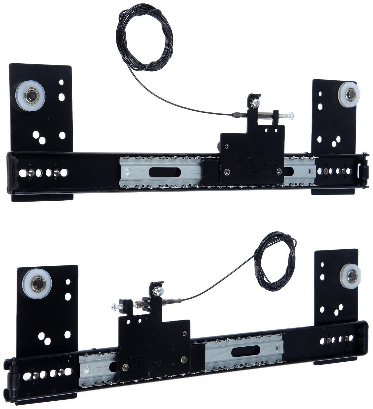 Комплект направляющих для поворотных дверей ТУНДРА L=400 мм., H=35 мм.