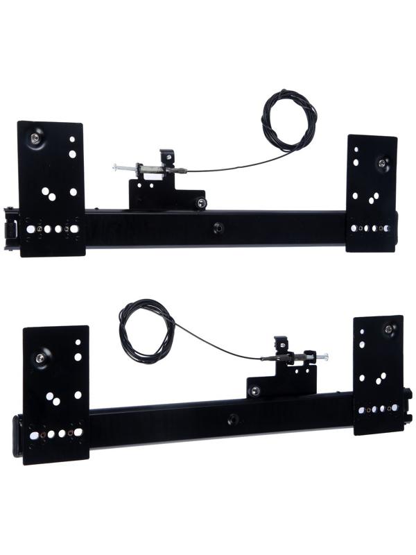 Комплект направляющих для поворотных дверей ТУНДРА L=400 мм., H=35 мм.